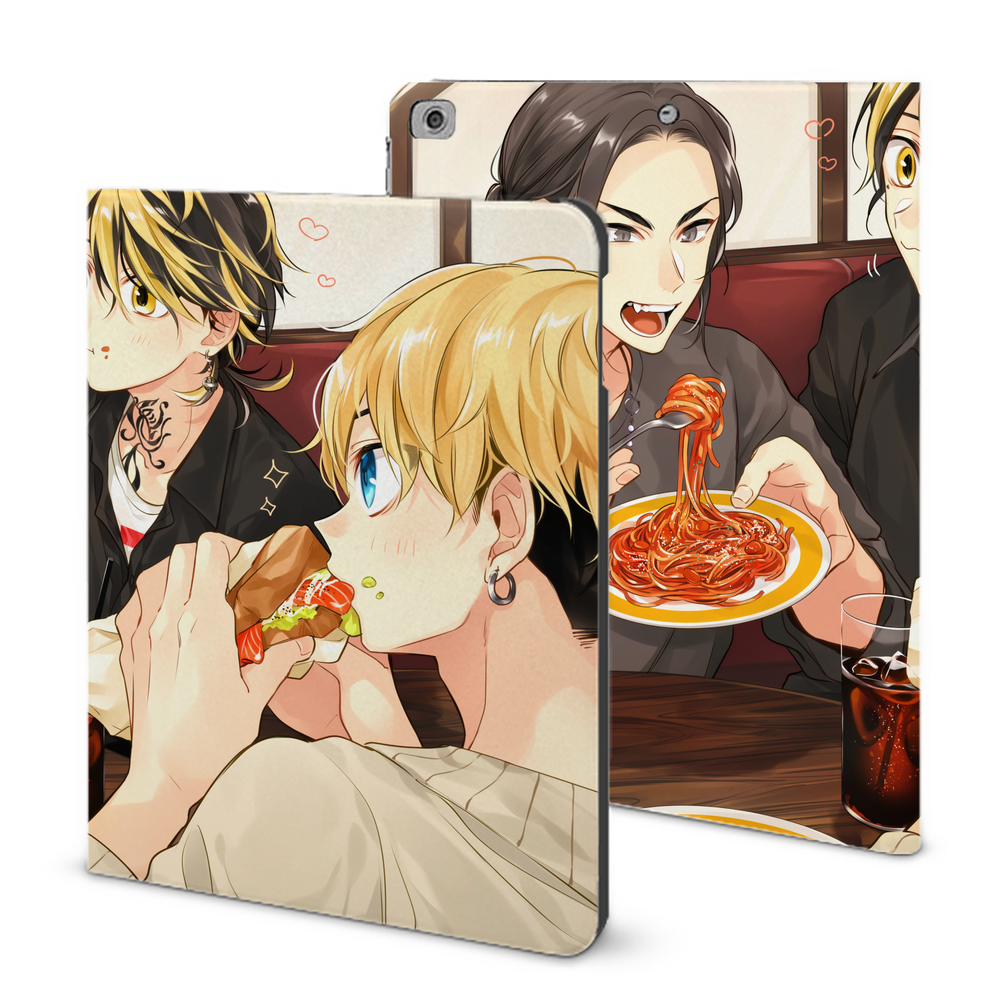 （画像用） 東京リベンジャーズ Tokyo Revengers IPad ケース ブック型 PUレザー TPU 耐衝撃 軽量 薄型 ペン収納なし 全面保護 IPad 各モデル対応